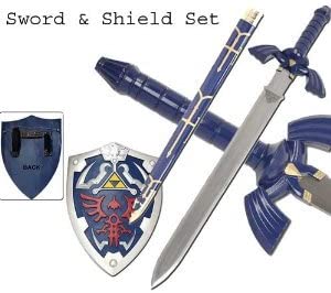 Zelda Replica Twilight Master Blue Sword&Blue Shield Set