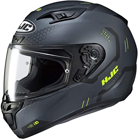 HJC Helmets Unisex-Adult Full Face i10 Helmet (Black, Medium)