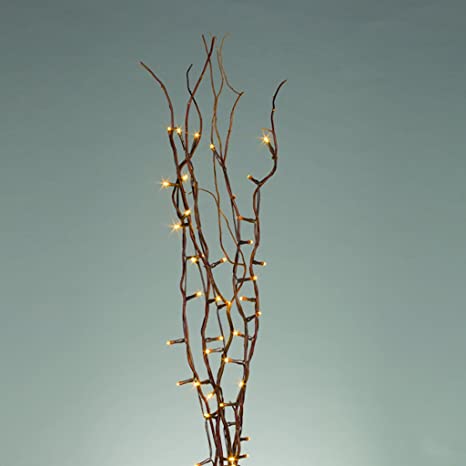 Everlasting Glow 39" H Willow Branch Convertible Home Decor, 39.75InL x 3.75InW x 2.5InH, Brown