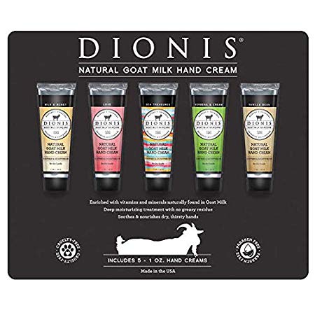 DIONIS Goat Milk Hand Cream, 1.0 oz, 5-pack