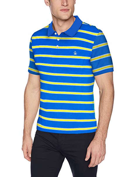 Original Penguin Men's Short Sleeve Stripe Polo