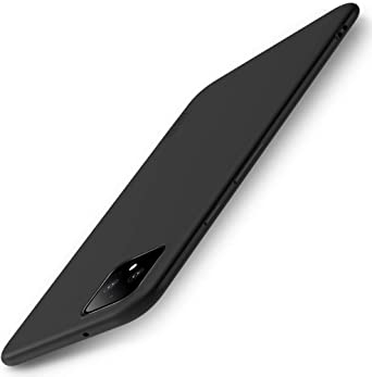 X-level Google Pixel 4 Case, Soft TPU Matte Finish Mobile Phone Case Ultra Thin Slim Fit Protective Cell Phone Back Cover for Google Pixel 4-Black
