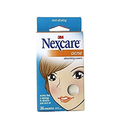 Nexcare Acne Absorbing Covers, Assorted 36 ea package of 3