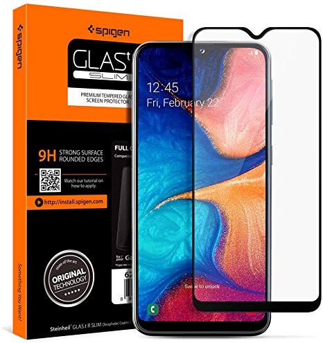 Spigen, Samsung Galaxy A20e / A10e Screen Protector, 9H Tempered Glass, Full Coverage, Case Friendly, Bubble-Free, Anti-Scratch, Anti-Fingerprint Tempered Glass for Samsung A20e / A10e (624GL27014)