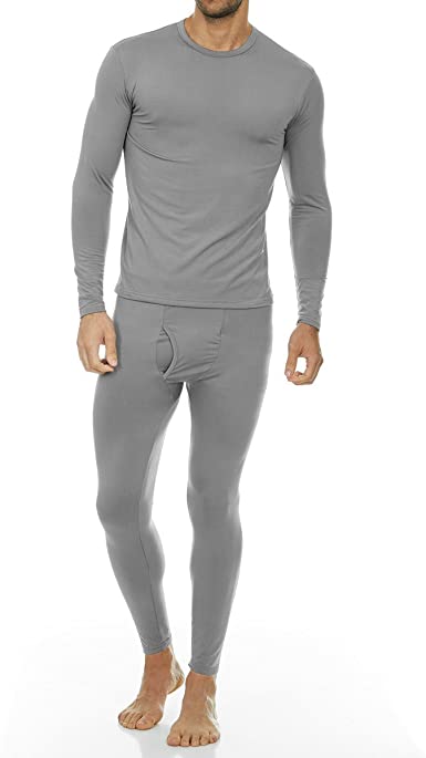 Moet Fashion Men's Ultra Soft Thermal Underwear Long Johns Set with Fleece Lined