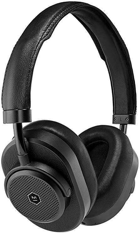 Master & Dynamic MW65 Active-Noise-Cancelling Wireless Over-Ear Headphones Black Metal/Black Leather, One Size