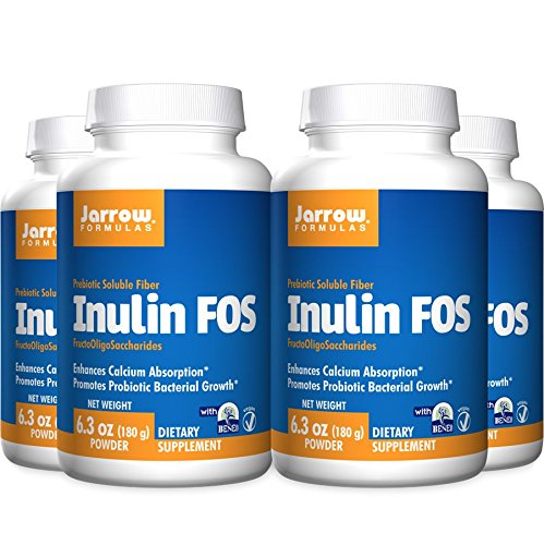 Jarrow Formulas Inulin FOS, 6.3 Ounce (Pack of 4)