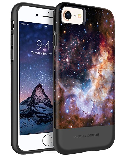 iPhone 8/iPhone 7 Case BENTOBEN Nebula Space Universe Protective Case for iPhone 8/7 4.7" Purple