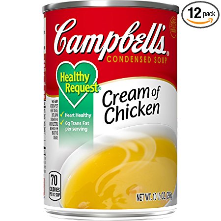 Campbell's Healthy Request Condensed Soup, Cream of Chicken, 10.5 Ounce (Pack of 12)