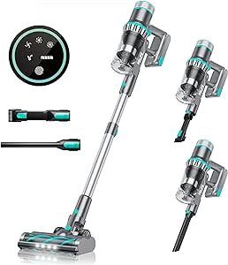 Belife BVC11 Cordless Vacuum Cleaner, 30Kpa 380W Brushless Stick Vacuum, Max 40mins Runtime, LED Touch Display, Lightweight Vacuum for Home Hardwood Floor Carpet Pet Hair