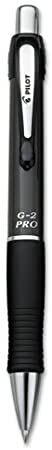 Pilot Products - Pilot - G2 Pro Roller Ball Retractable Gel Pen, Black Ink, Fine - Sold As 1 Each - Upgraded body style with rich metal accents. - Comfortable grip. - Water resistant, check-safe and smear-proof. - Retractable. -