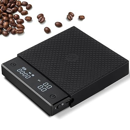 TIMEMORE Black Mirror Basic Pro, Digital Coffee Scale With Timer, 2kg/0.1g, Multifunctional Barista Scale, Espresso Scale, Automatic Timing Coffee Scale, Black