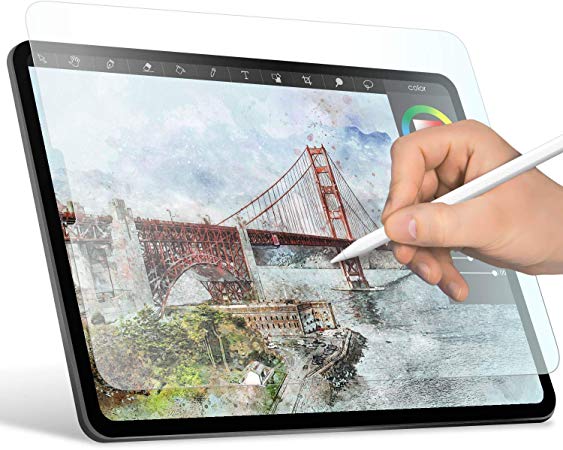 Elecom Paper-Feel Screen Protector for New 2018 Ipad Pro 12.9 Inch Anti-Glare Anti-Fingerprint Anti-Scratch Protection Bubble-Free