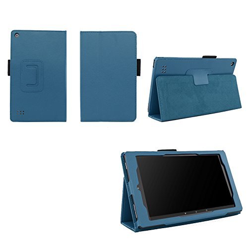 Case for All-New Fire 7 2017 - Premium Folio Case for All-New Fire 7 Tablet with Alexa 7th Generation - (Dark Blue)