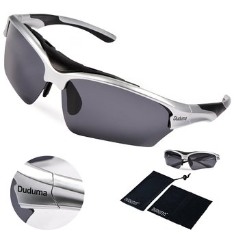 Duduma Polarized Fashion Designer Sports Sunglasses for Cycling Running Baseball Fishing Tr628 Superlight Frame
