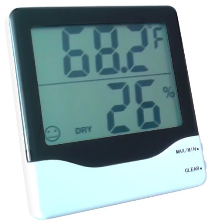 Digital Hygrometer - Indoor Humidity and Temperature Sensor - Accurate Readings - Easy Installation