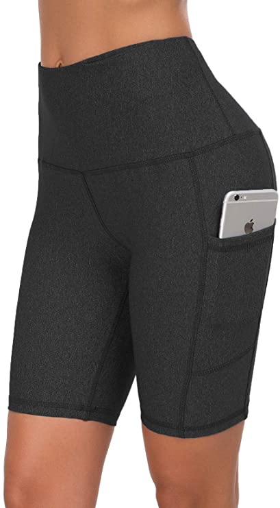 Custer's Night High Waist Out Pocket Yoga Pants Tummy Control Workout Running 4 Way Stretch Yoga Leggings