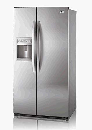 LG : LSC27910ST 26.5 cu. ft. Side by Side Refrigerator - Stainless Steel