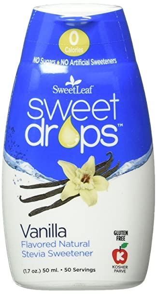 SweetLeaf Sweet Drops Liquid Stevia Sweetener (Vanilla, Pack of 2)