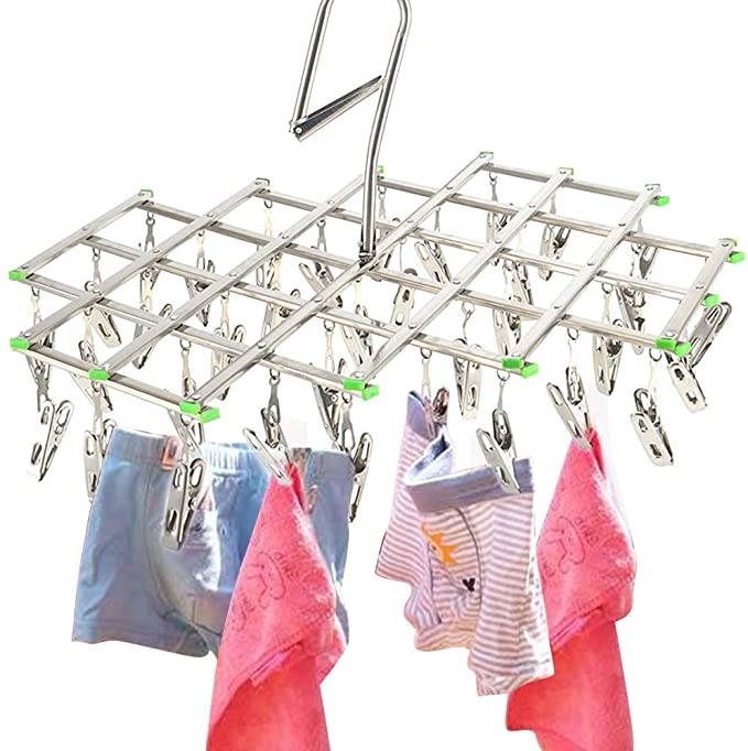 MultiWare Clothes Airer Dryer 35 Pegs Drying Hanger Hanging Laundry Washing Indoor Outdoor