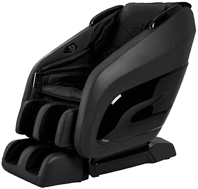 Titan Chair Apex AP- Zero Gravity Massage Chair, Foot Rollers, Space Saving, L-Track Design, and Lower Back Heat Therapy (Black)