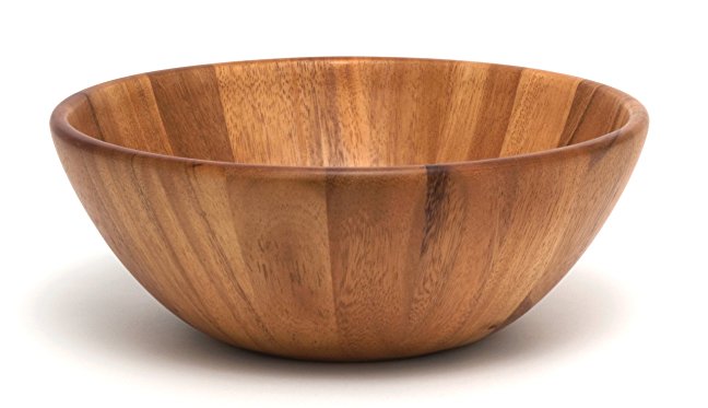 Lipper International Acacia Round Flair Food Bowl