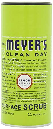 Mrs. Meyer's Clean Day Surface Scrub, Lemon Verbena, 11 Ounce Canister