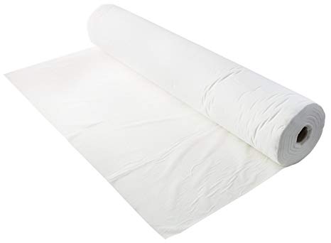 Disposable Non-Woven Bed Sheet (31.5” X 75” Per Sheet) 50 Perforated Sheets with Precut Face Holes | Hygienic Protection for Massage, Spa, Beauty, or Tattoo Table | (White)