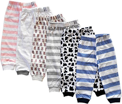 NammaBaby Baby Pajama Pant With Rib MIXED PRINTS - SET OF 6