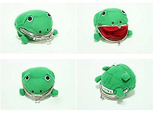 Naruto Cute Green Frog Coin Bag Wallet Purse Cosplay Anime Plush Toy Funny