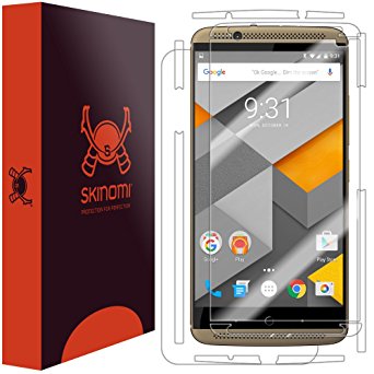 ZTE Axon 7 Screen Protector   Full Body (Zte Axon 7 Premium Edition), Skinomi TechSkin Full Coverage Skin   Screen Protector for ZTE Axon 7 Front & Back Clear HD Film