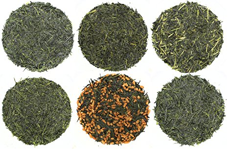 Exotic Boutique Grade Loose Leaf Japanese Green Tea Sampler, Including 88th Night Green Tea, Sencha Kyoto Green Tea, Kabusecha Green Tea, and More!