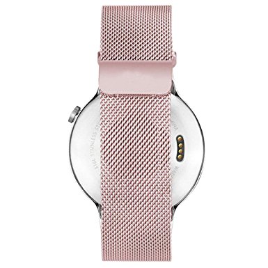 Huawei Watch Band Strap - Rerii 18mm Width, Magnetic Closure, Milanese Loop, Mesh Stainless Steel Watch Strap, Band for Huawei Watch 2015, Huawei Fit Watch