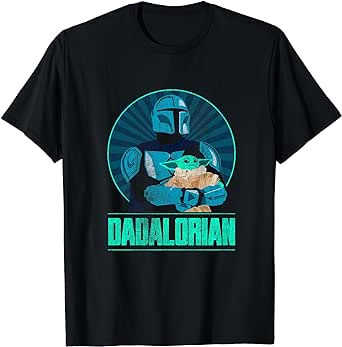 Star Wars The Mandalorian Father's Day Dadalorian Retro T-Shirt