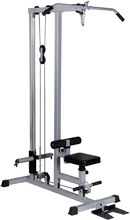 BuyHive LAT Pull Down Machine Low Row Cable Fitness Exercise Body Workout Strength Training Bar Machine