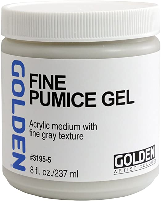 Golden Acryl Med 8 Oz Fine Pumice Gel - White