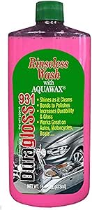 Duragloss 931 Rinse Free Auto Wash With Aqua Wax, 16 fl. oz., 1 Pack