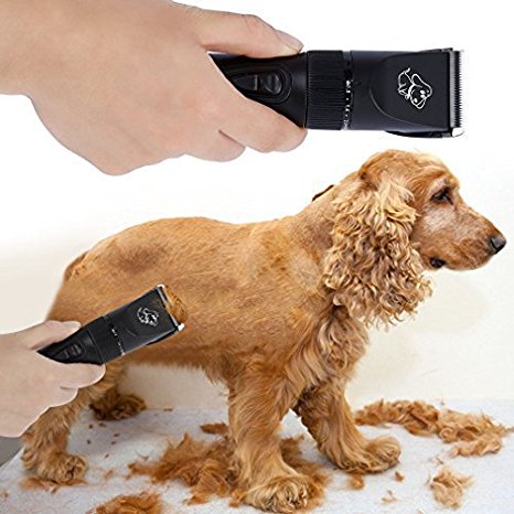 YKS Pet Clipper Dog Grooming Trimming Kit with Comb Design Professional Rechargeable Cordless