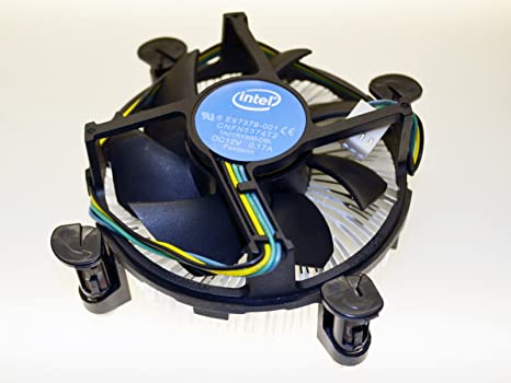 Intel Original Heatsink Fan Cooler E97379-001 for Socket LGA1155 for cleron i3 i5 i7 3.30 GHz (Black)