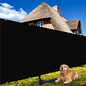 Shade&Beyond 4' X 25' Fence Privacy Screen Heavy Duty 170 GSM Fencing Mesh Shade Net Cover for Wall Garden Yard Backyard Indoor Outdoor Home Decoration, Black
