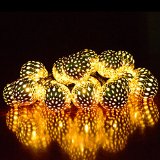 Ucharge Solar String Lights 10led Outdoor String Lights for Gardens Homes Wedding Christmas Party Waterproof Warm Light