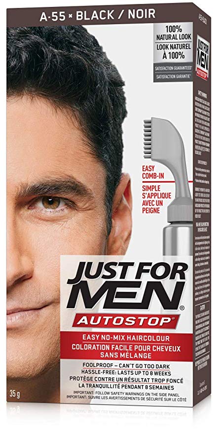 Just For Men AutoStop Men's Comb-In Hair Color, Black