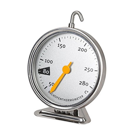 SZTARA Stainless Steel Oven Thermometer with Hanging Hook Kitchen Baking Tool 50-280 Degrees