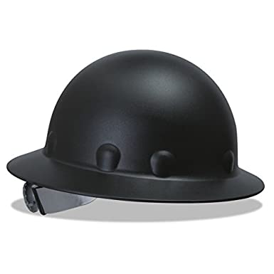 Fibre-Metal 280-P1ARW11A000 P1A Hard Hats, SuperEight, 8-Point Ratchet, Full Brim, One Size, Black