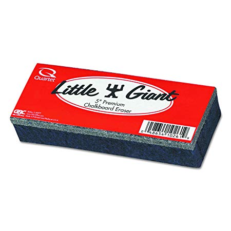 Quartet 804526 Little Giant Economy Chalkboard Eraser, Felt, 5w x 2d x 1h