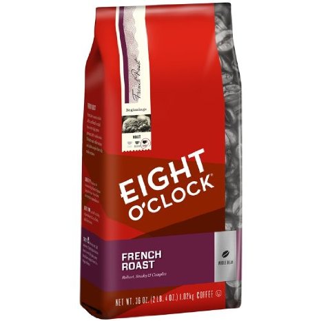 Eight O'Clock French Roast Whole Bean Coffee, 36-Ounce Bag