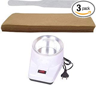 krinter wax heater combo with waxing strips 100 gsm 70 pcs plus with wax spatula knife