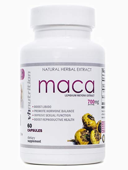 Maca Root Capsules | Female Libido Supplement | Sexual Enhancement for Women to Boost Sex Drive | 30 Day Supply | 700mg of Ultra Potent Lepidium meyenii Per Serving