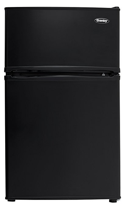 Danby DCR032C3BDB Double Door Compact Refrigerator, Black