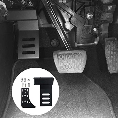 Jeep Wrangler JL Driver Side Dead Pedal Black Metal Foot Rest Kick Panel